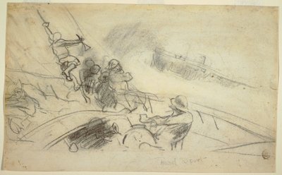 Hard-a-Port, 1885–90 by Winslow Homer