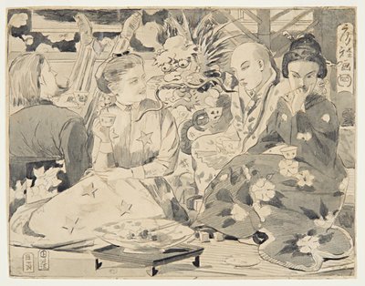 International Tea Party, ca. 1867 by Winslow Homer