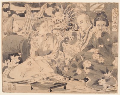 International Tea Party, ca. 1867 by Winslow Homer