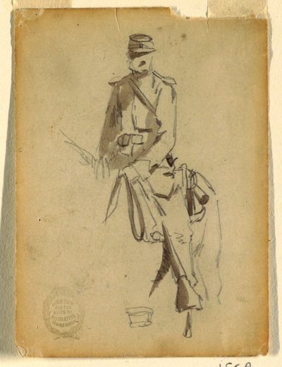 Mounted Cavalry Officer, 1862 by Winslow Homer