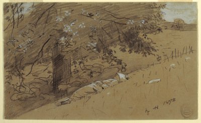 Shepherdess Resting Under a Tree, 1878 by Winslow Homer