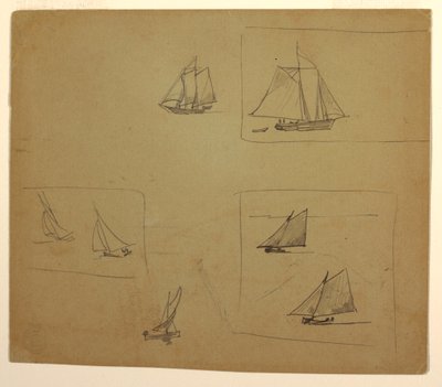 Sketches of Sailing Craft, 1881–82 by Winslow Homer