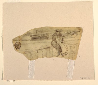 Two Women Seated on a Wall, Cullercoats, England, 1881–82 by Winslow Homer