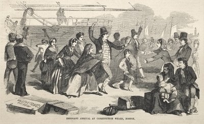 Emigrant Arrival at Constitution Wharf, Boston by Winslow Homer