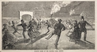Evening Scene at the Skating Park, Boston by Winslow Homer