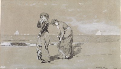 Evening on the Beach by Winslow Homer