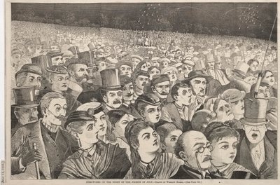 Fireworks on the Night of the Fourth of July by Winslow Homer