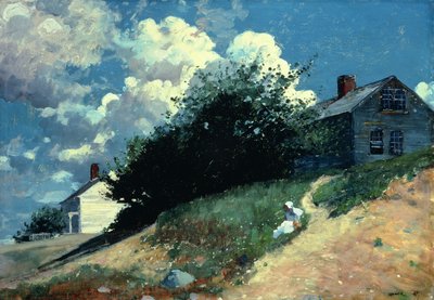 Houses on a Hill by Winslow Homer