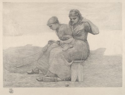 Mending Nets by Winslow Homer