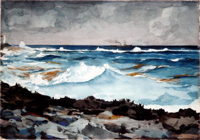 Shore and Surf, Nassau by Winslow Homer