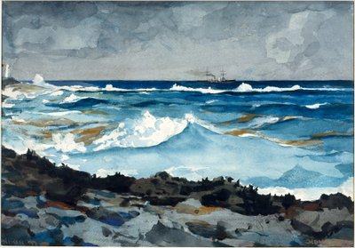 Shore and Surf, Nassau by Winslow Homer