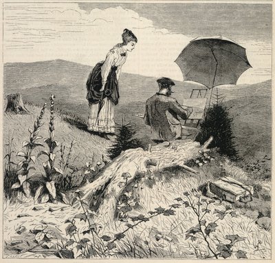 The Artist in the Country, from Appletons
