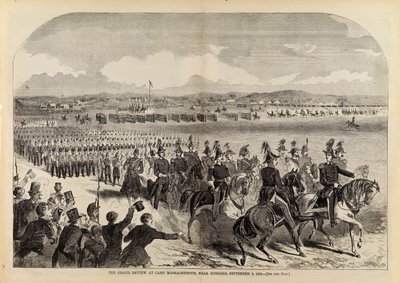 The Grand Review at Camp Massachusetts, Near Concord, September 9, 1859 by Winslow Homer