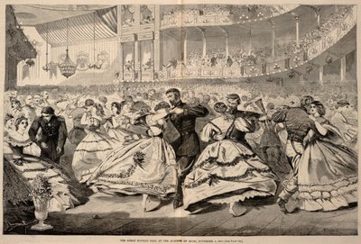 The Great Russian Ball at the Academy of Music, November 5, 1863 by Winslow Homer