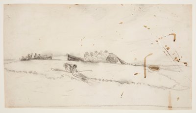 Three Boats with Fishermen Setting Out a Net by Winslow Homer