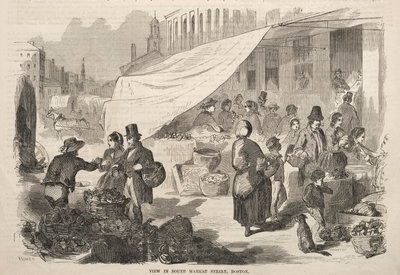 View in South Market Street, Boston by Winslow Homer