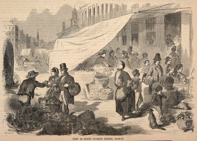 View in South Market Street, Boston, from Ballou