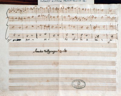 Page with the composer