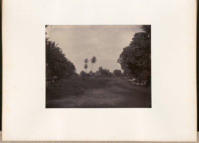 Pavement Work on the Road in Prapatan, Batavia by Woodbury and Page