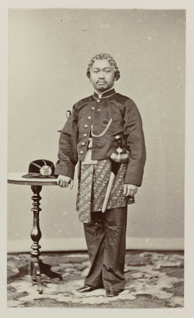Portrait of the Regent of Blora by Woodbury and Page