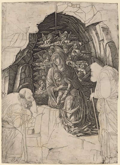 The Adoration of the Magi (Virgin in the Grotto) by Workshop of Andrea Mantegna