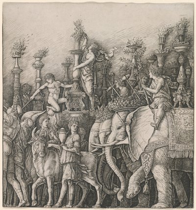 The Triumph of Caesar: The Elephants by Workshop of Andrea Mantegna