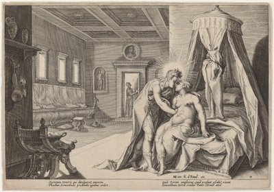 Apollo Abusing Leucothoe by Workshop of Hendrick Goltzius, after Hendrick Goltzius