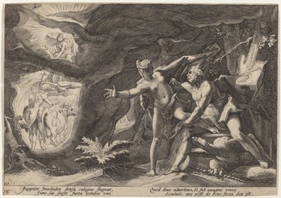 Jupiter and Io by Workshop of Hendrick Goltzius, after Hendrick Goltzius