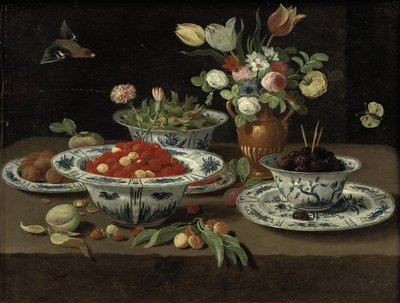 Still Life with Various Fruits and Flowers by Workshop of Jan van Kessel the Elder
