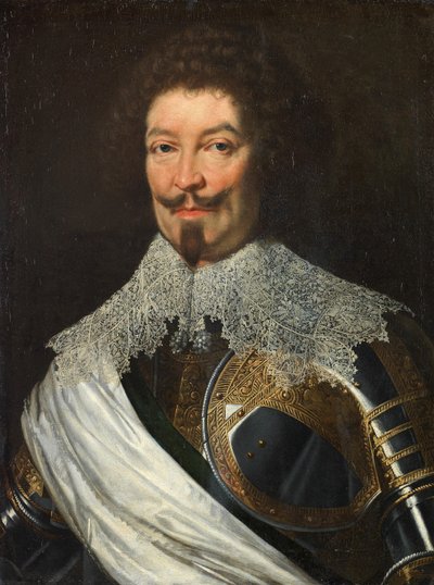 Portrait of Charles de Lorraine, Fourth Duke of Guise in Armour by Workshop of Justus Sustermans