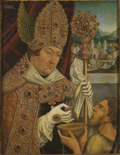 Cardinal Albrecht of Brandenburg as St Martin by workshop of Lucas Cranach the Elder