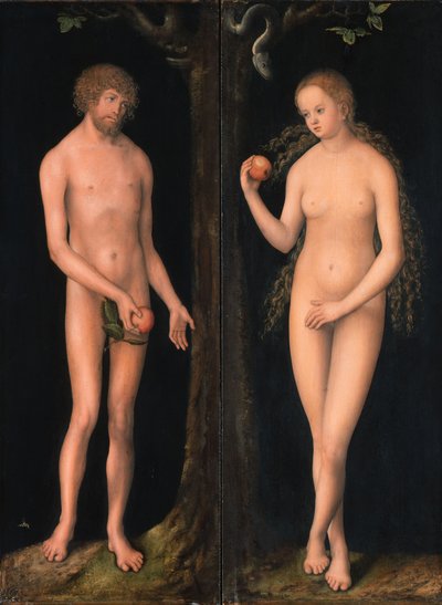 Adam and Eve by workshop of Lucas Cranach the Elder