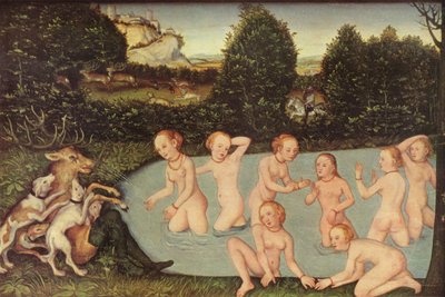 Diana and Actaeon by workshop of Lucas Cranach the Elder