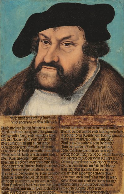 Johann the Steadfast, Elector of Saxony (1486-1532) by workshop of Lucas Cranach the Elder