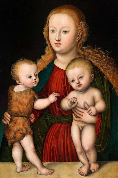 Virgin and Child with Saint John by workshop of Lucas Cranach the Elder