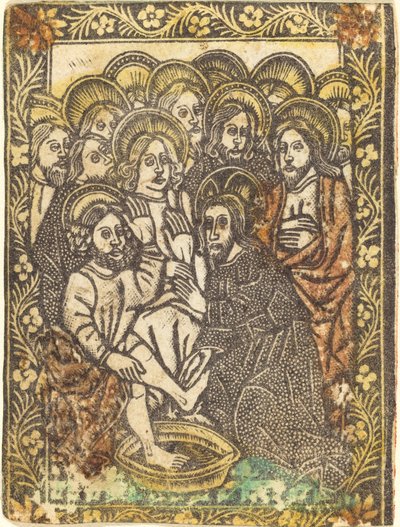 Christ Washing the Feet of the Apostles by Workshop of Master of the Borders with