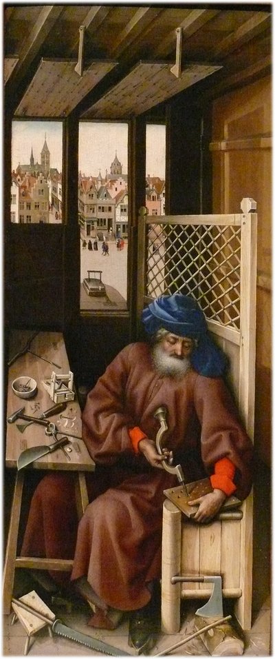 Annunciation (detail) by Workshop of Robert Campin