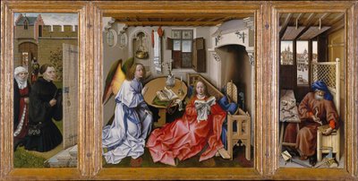 The Mérode Altarpiece (The Annunciation Triptych) by Workshop of Robert Campin