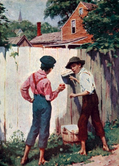 Does a boy get a chance to whitewash a fence every day? by Worth Brehm