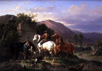 Watering the Horses by Wouterus Verschuur