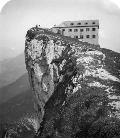Hotel on the Top of Mount Schafberg, Salzkammergut, Austria by Wurthle and Sons
