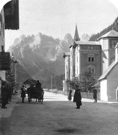 Landro and Monte Cristallo, Tyrol, Italy by Wurthle and Sons