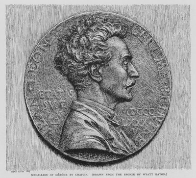 Medallion of Gerome by Chaplin by Wyatt Eaton
