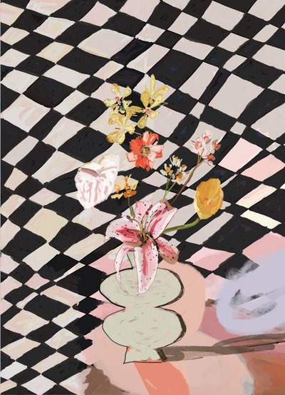 Modern Checkered Still Life by XHOZUCAN