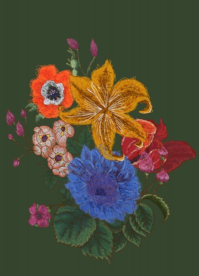 Vibrant Floral Bouquet by XHOZUCAN