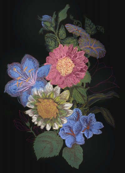 Vivid Floral Arrangement by XHOZUCAN