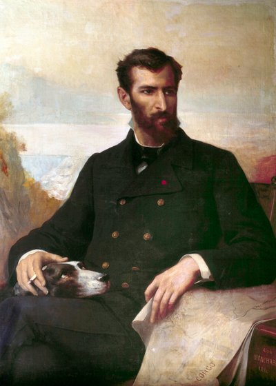 Portrait of Pierre Savorgnan de Brazza by Xavier Alphonse Monchablon
