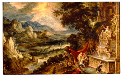 Landscape with Diana and Actaeon by Xavier Mellery