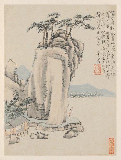 Album of Seasonal Landscapes, Leaf G, 1668 by Xiao Yuncong