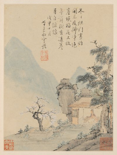 Album of Seasonal Landscapes, Leaf H by Xiao Yuncong